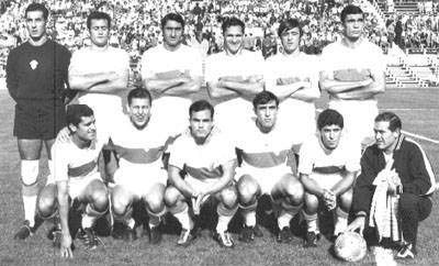 Alineación del Elche, temporada 1967-68. Goyvaerts es el segundo de la fila inferior.