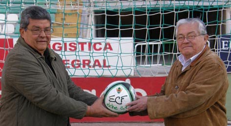 Romero junto a Lezcano, foto extraída de www.elchecf.es